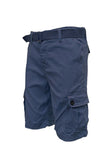 Weiv Mens Belted Cargo Shorts Pockets and Belt