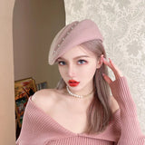 Irregular Pillbox Cap Fashion Hat