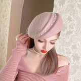 Irregular Pillbox Cap Fashion Hat