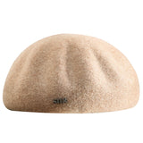 100% Wool Berets Fashion Felt Octagonal Hat