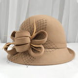 Lady Chic Flower Asymmetric Hat