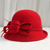 Lady Chic Flower Asymmetric Hat