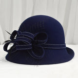 Lady Chic Flower Asymmetric Hat