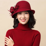 Lady Chic Flower Asymmetric Hat