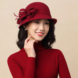 Lady Chic Flower Asymmetric Hat