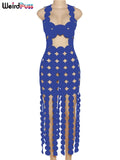 Coquette Skinny Tassel See Through Bodycon Dress