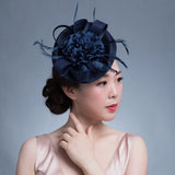 Chic Fascinator Hat Cocktail Wedding Party Church Headpiece Hair Accessories