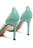 Clear Stiletto Pumps