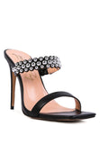 HIGH HEEL METAL BALL SANDALS