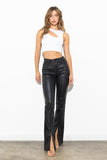 FRONT SLIT SLIM BOOTCUT