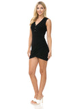 Womens V neck Sleeveless Midlength Dress