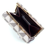 PM Monogram Kiss Lock Tri fold Wallet