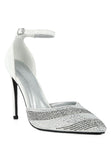 High Heeled Diamante Sandals