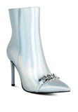 Firefly Hologram Stiletto Ankle Boots