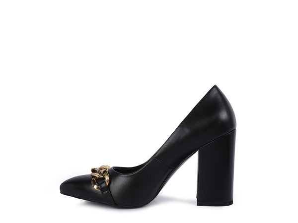 Majesty High Block Heeled Pump Heels