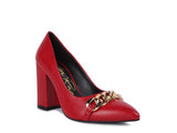 Majesty High Block Heeled Pump Heels