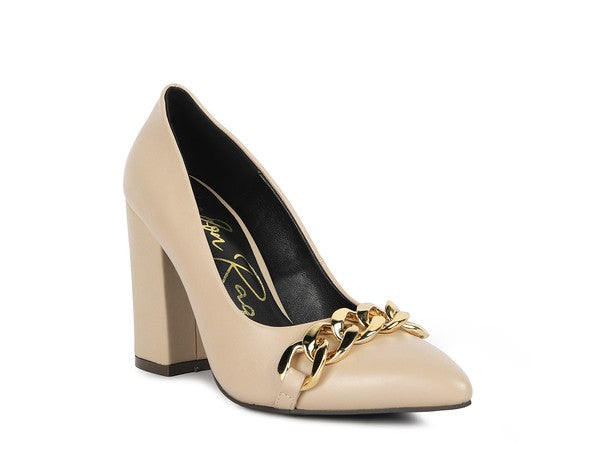 Majesty High Block Heeled Pump Heels