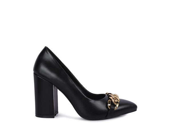 Majesty High Block Heeled Pump Heels