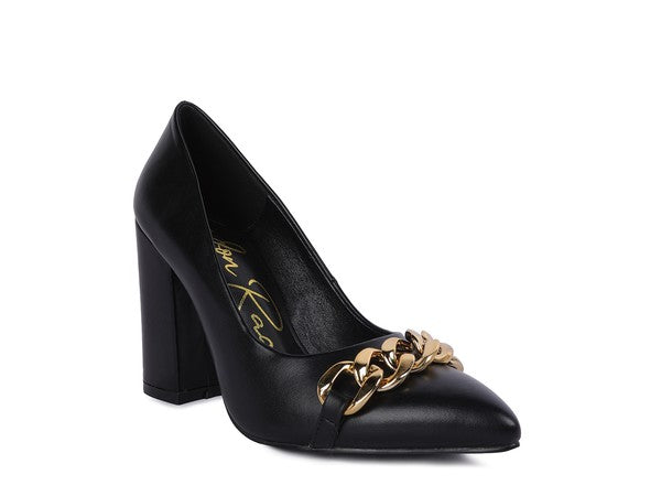 Majesty High Block Heeled Pump Heels