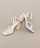 Strappy Raffia Heel Sandal