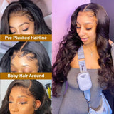 Body Wave 13x4 13x6 Lace Front Human Hair Wigs PrePlucked Brazilian HD 4x4 Closure Wig With Baby Hair Remy 360 Lace Frontal Wigs