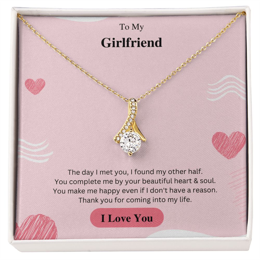 To My Girlfriend Necklace, Anniversary Gift for Girlfriend, Girlfriend Birthday, Girlfriend Necklace, Christmas Gift For Girlfriend