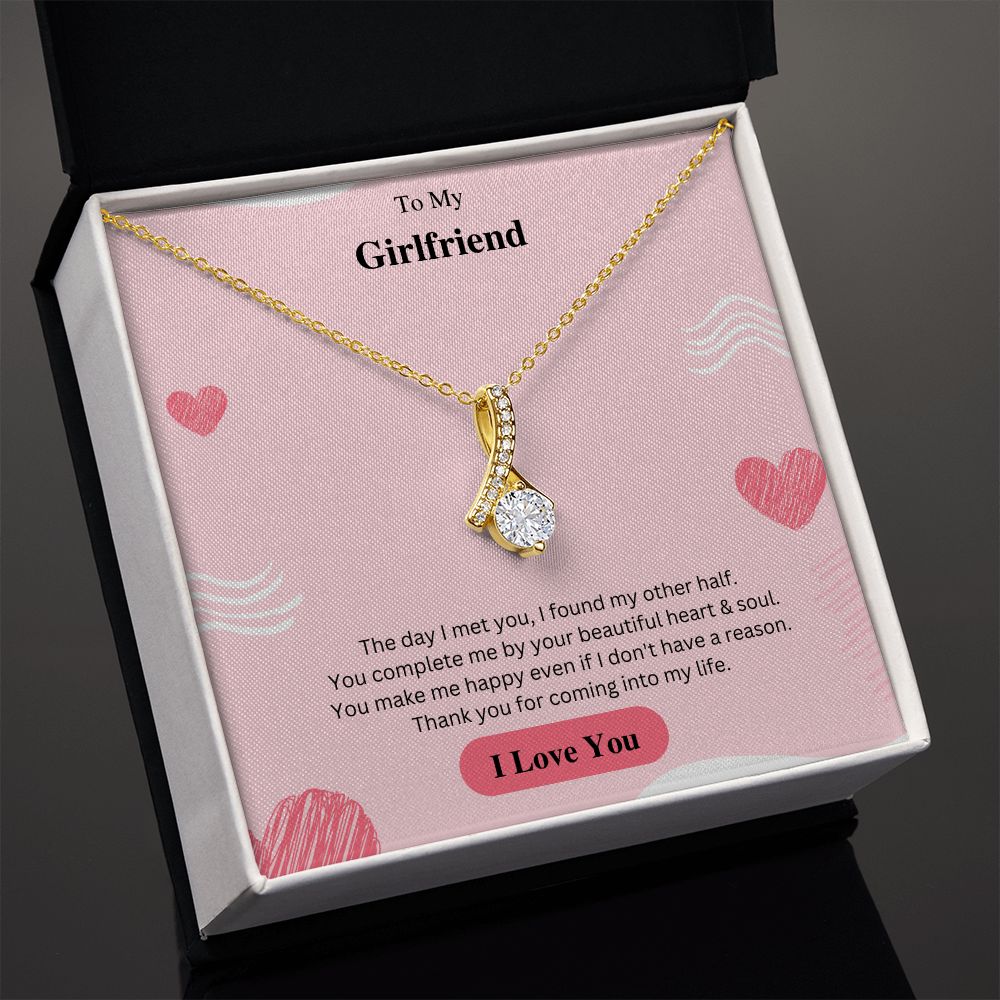 To My Girlfriend Necklace, Anniversary Gift for Girlfriend, Girlfriend Birthday, Girlfriend Necklace, Christmas Gift For Girlfriend