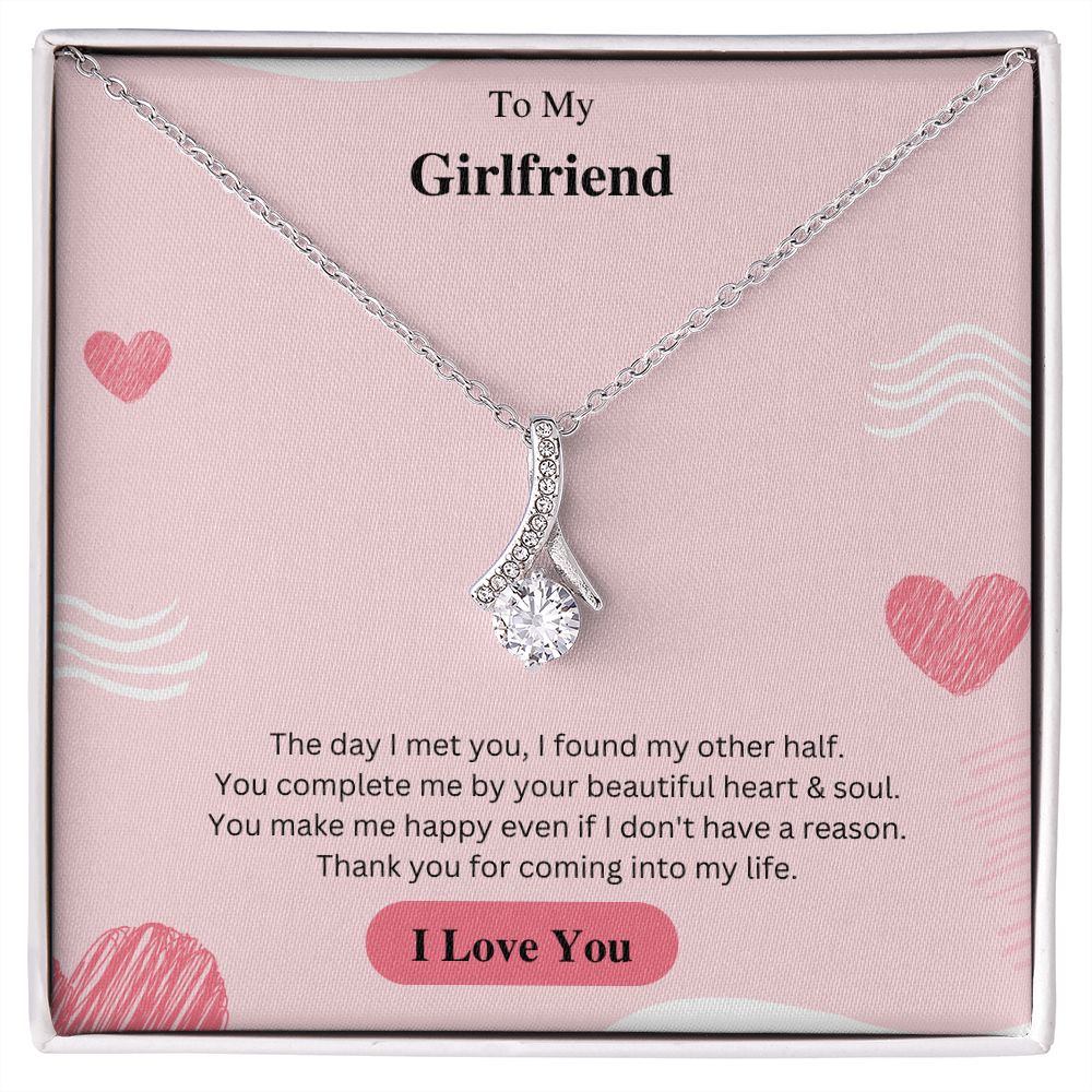 To My Girlfriend Necklace, Anniversary Gift for Girlfriend, Girlfriend Birthday, Girlfriend Necklace, Christmas Gift For Girlfriend
