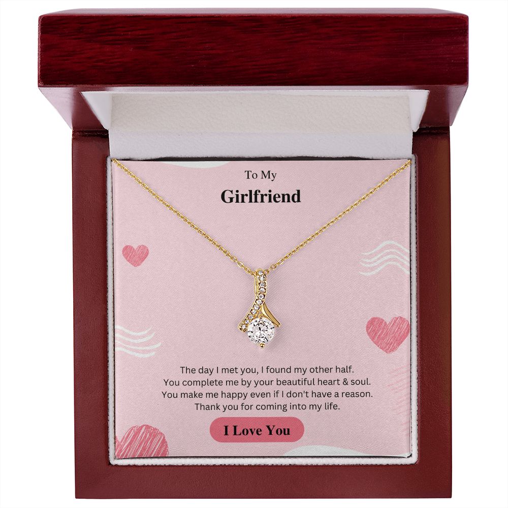 To My Girlfriend Necklace, Anniversary Gift for Girlfriend, Girlfriend Birthday, Girlfriend Necklace, Christmas Gift For Girlfriend