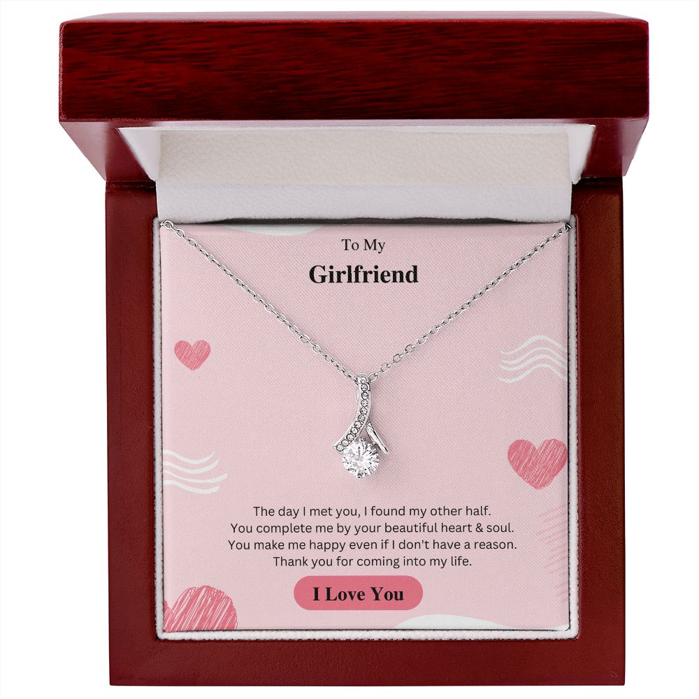 To My Girlfriend Necklace, Anniversary Gift for Girlfriend, Girlfriend Birthday, Girlfriend Necklace, Christmas Gift For Girlfriend